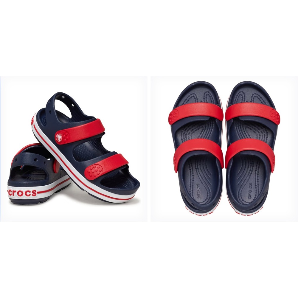 NWT Child Size‎ C12 Cruiser Sandal Unisex Kids Navy/Varsity Red Ajustable
